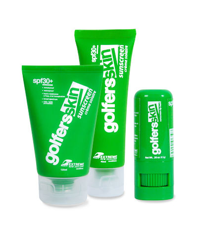 Golfersskin Sunscreen Tubes and Lipbalm